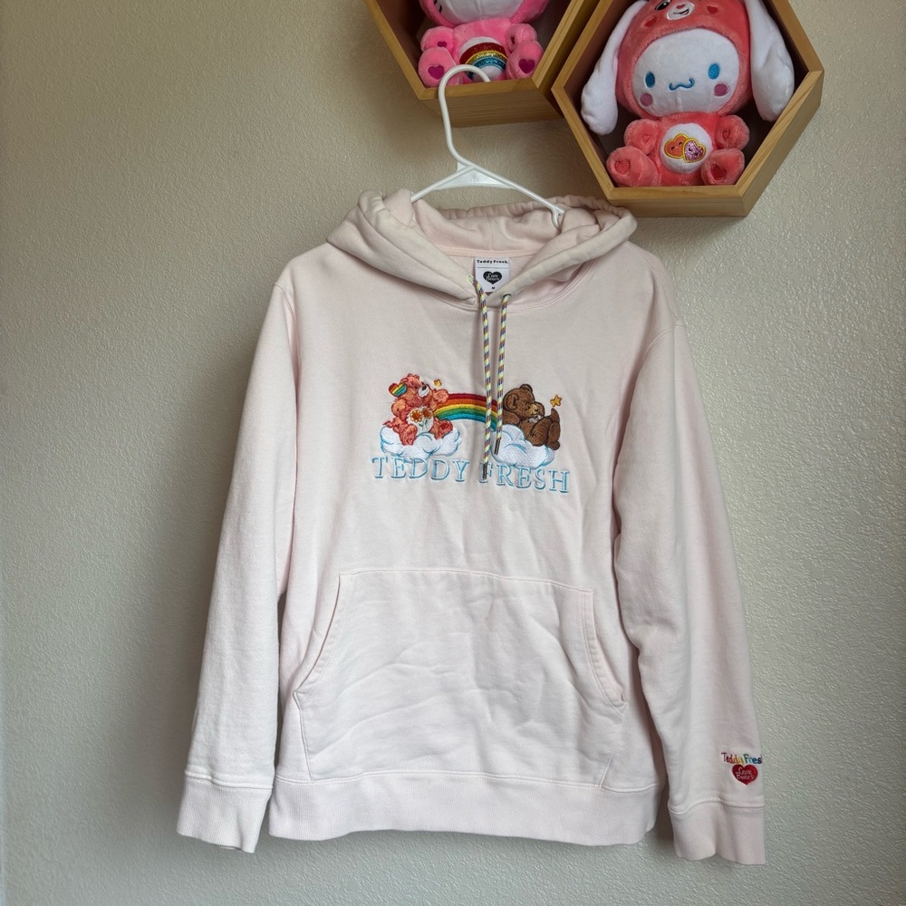 Teddy Fresh x Care Bears Hoodie Medium Light Pink
